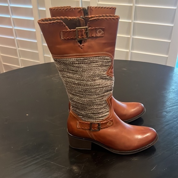 Fortress of Inca Peruvian Leather and wool boots Sz 7 - Picture 6 of 13